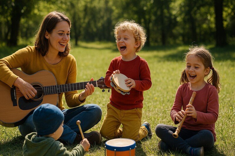 musiikki ja leikki lasten kanssa